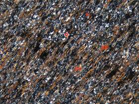 鳞片-粒状变晶结构