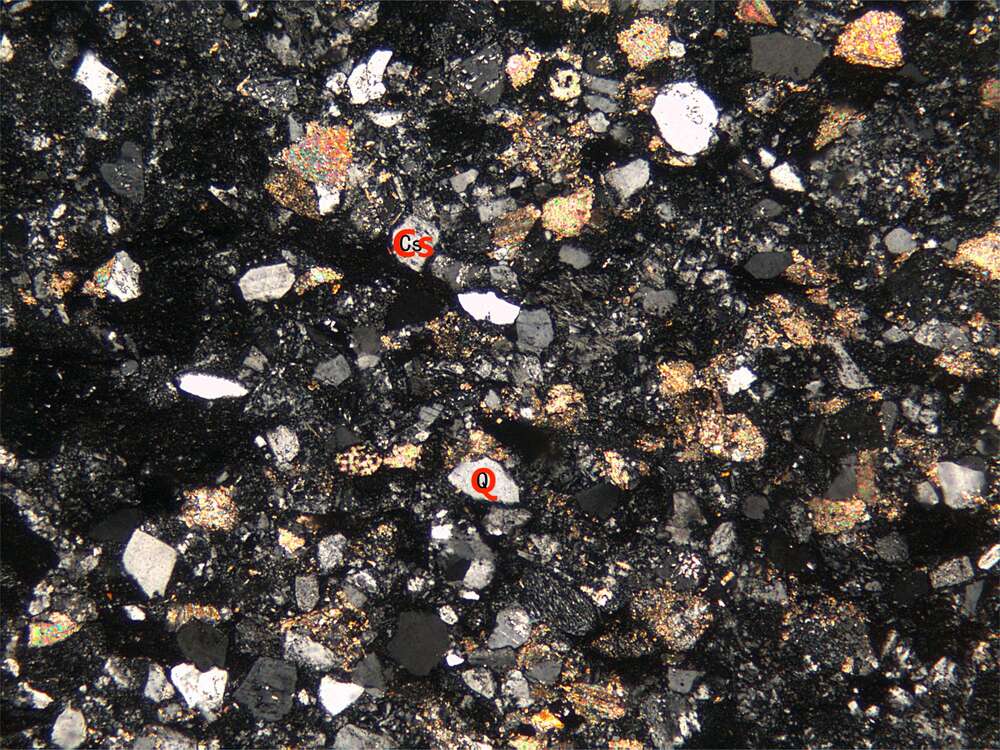 凝灰质细砂结构