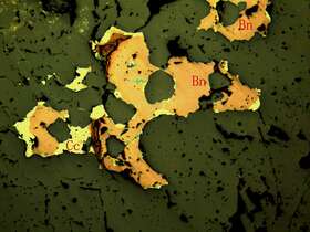 黄铜矿斑铜矿矿石