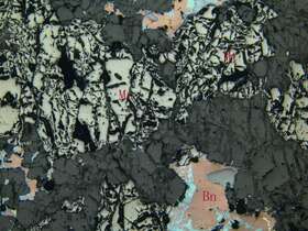 斑铜矿、磁铁矿矿石