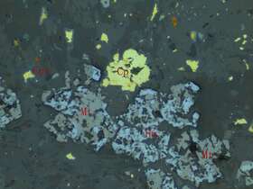 浸染状黄铜矿斑铜矿矿石