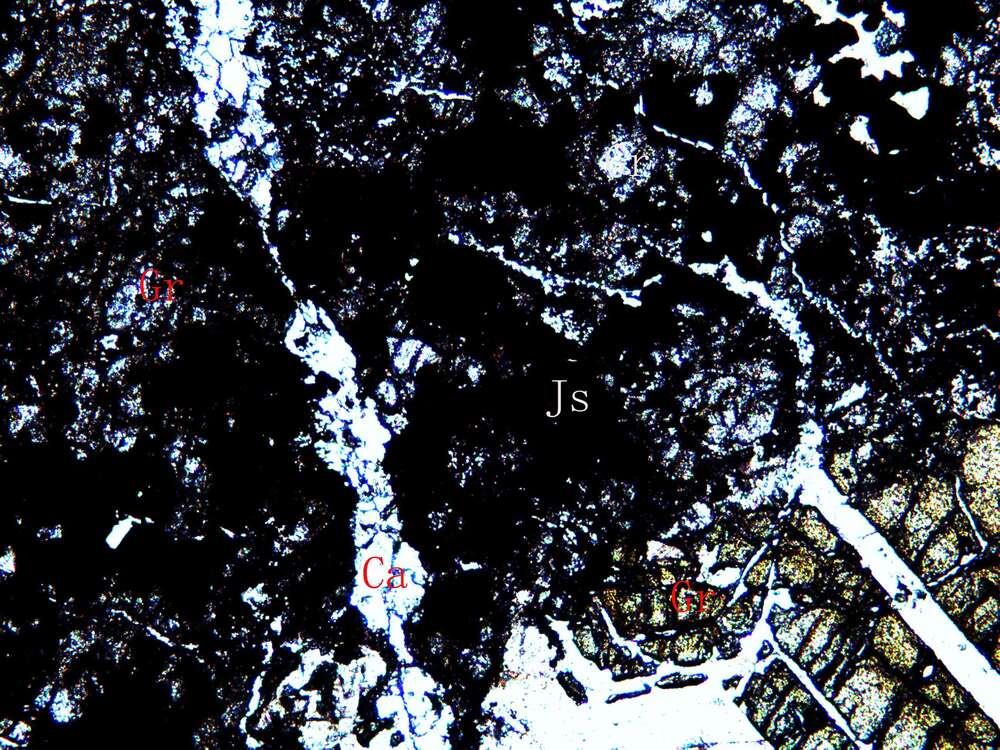 铜铁矿矿石-石榴石矽卡岩