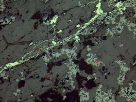 中等浸染状含铜磁铁矿磁黄铁矿矿石