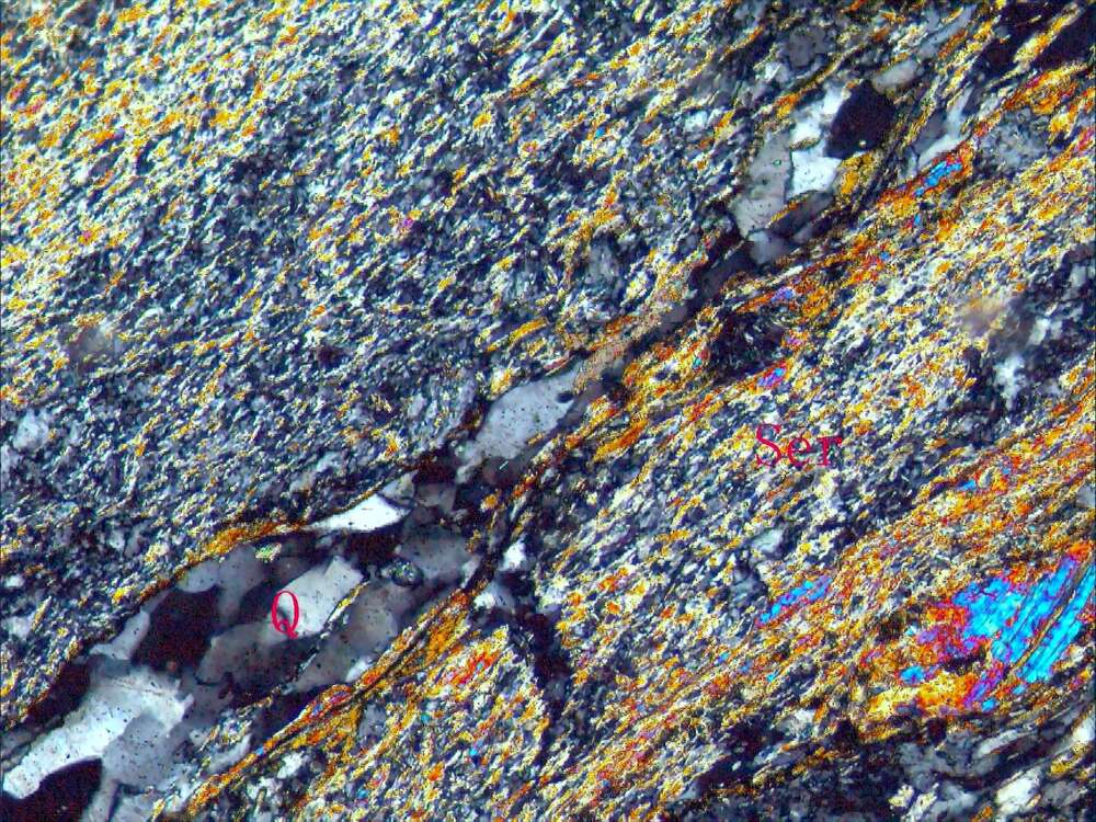 糜棱结构，千枚状构造