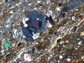 糜棱结构，眼球构造