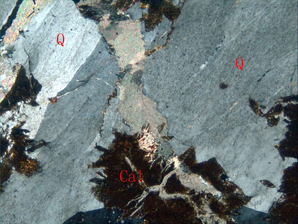 铁方解石-石英脉 