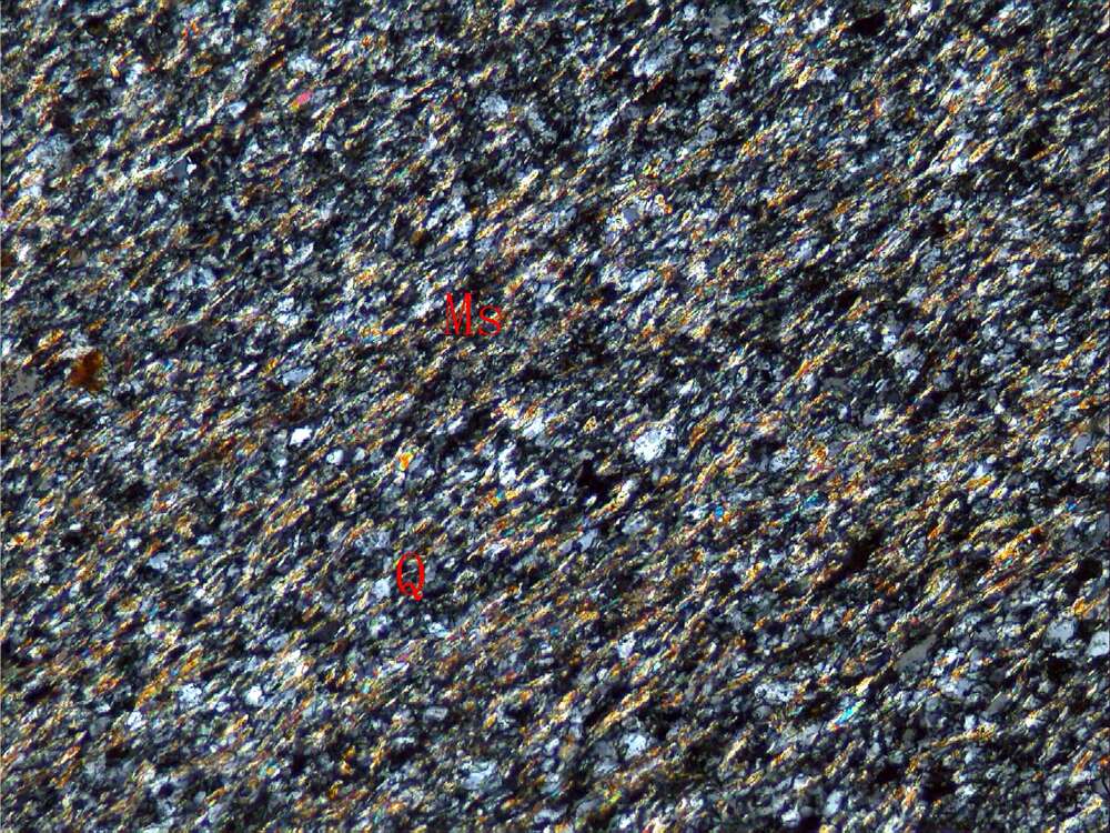 绿泥-白云母-石英结晶片岩