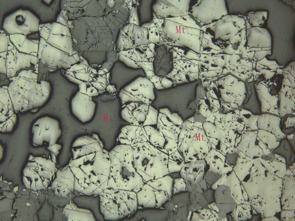 含锌稠密浸染状磁铁矿矿石