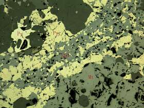 含锌稠密浸染状磁铁矿矿石