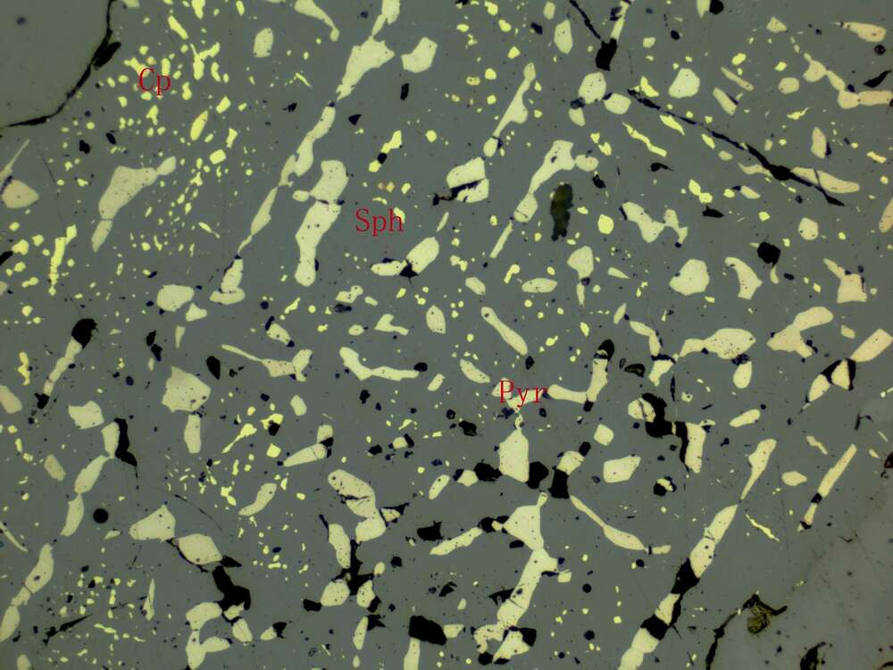 含锌稠密浸染状磁铁矿矿石