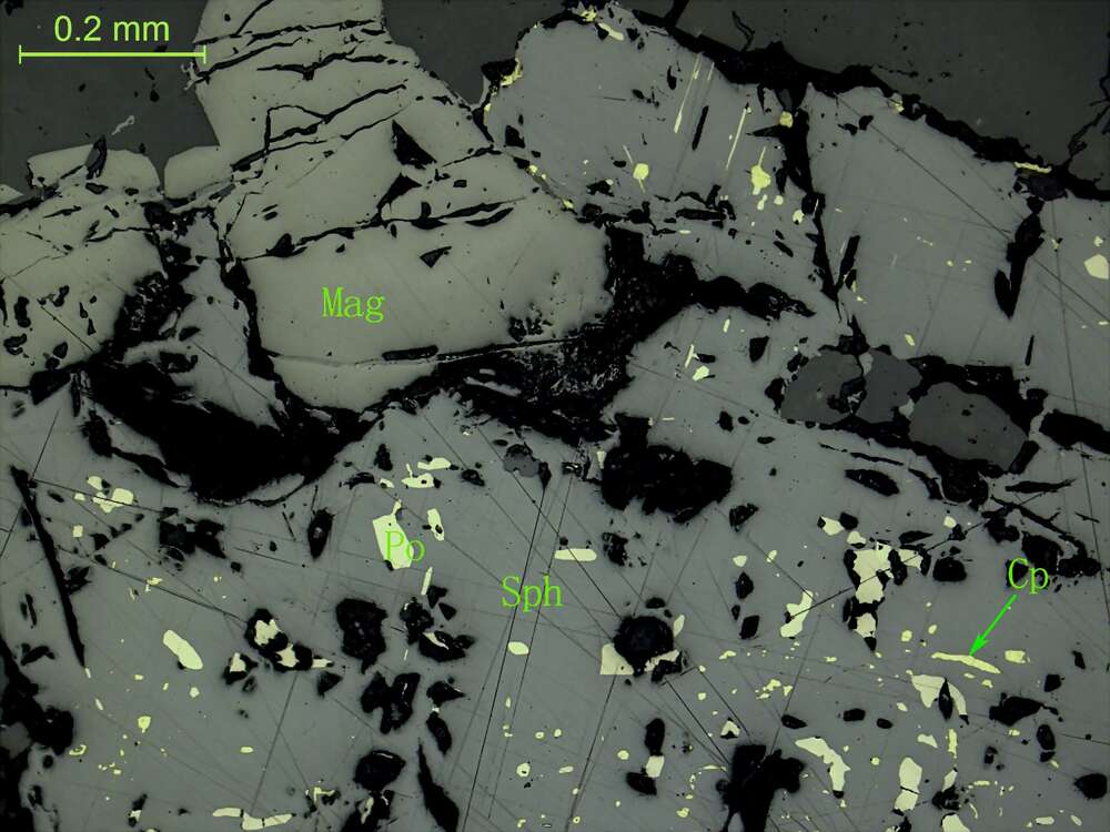 含闪锌矿磁铁矿矿石