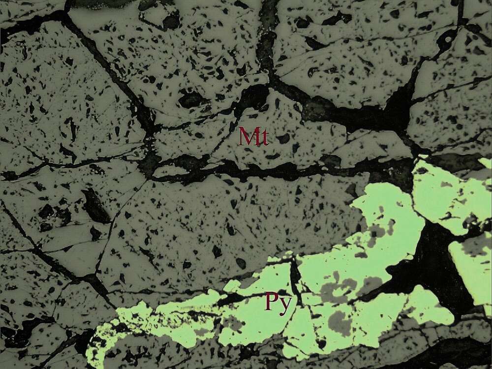 含硫稠密浸染状磁铁矿矿石