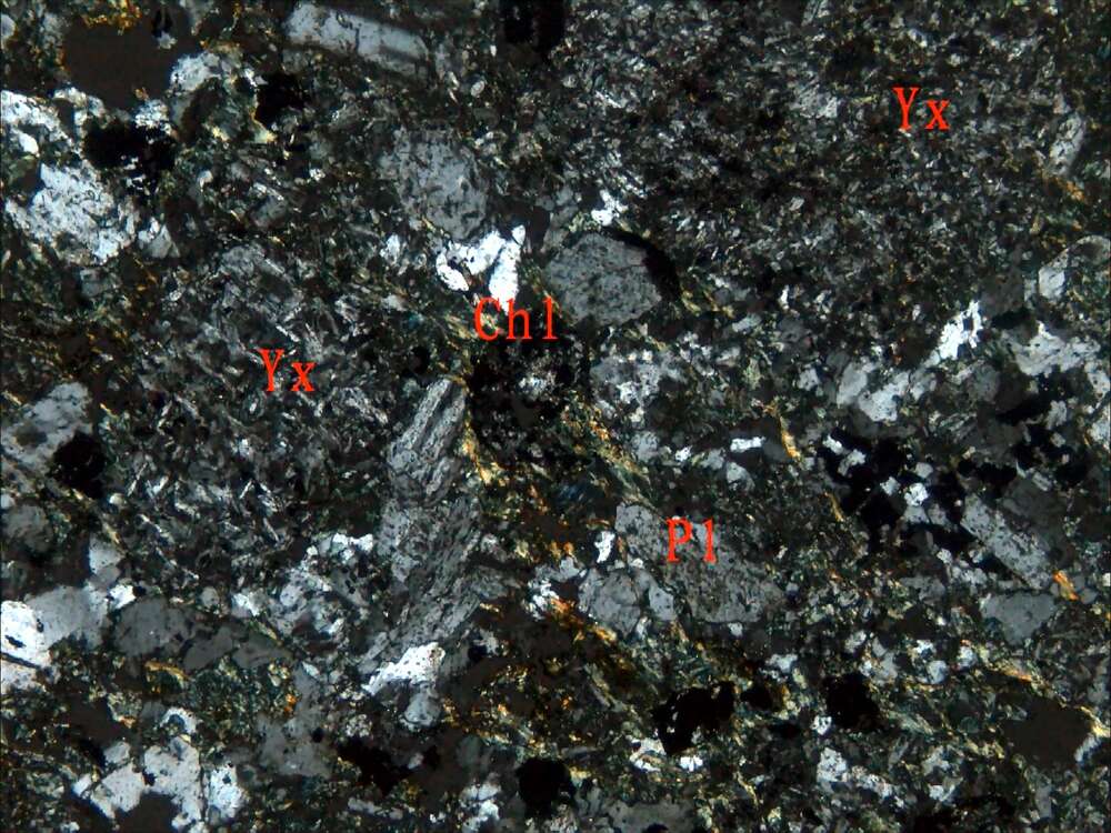 蚀变安山质含角砾凝灰岩