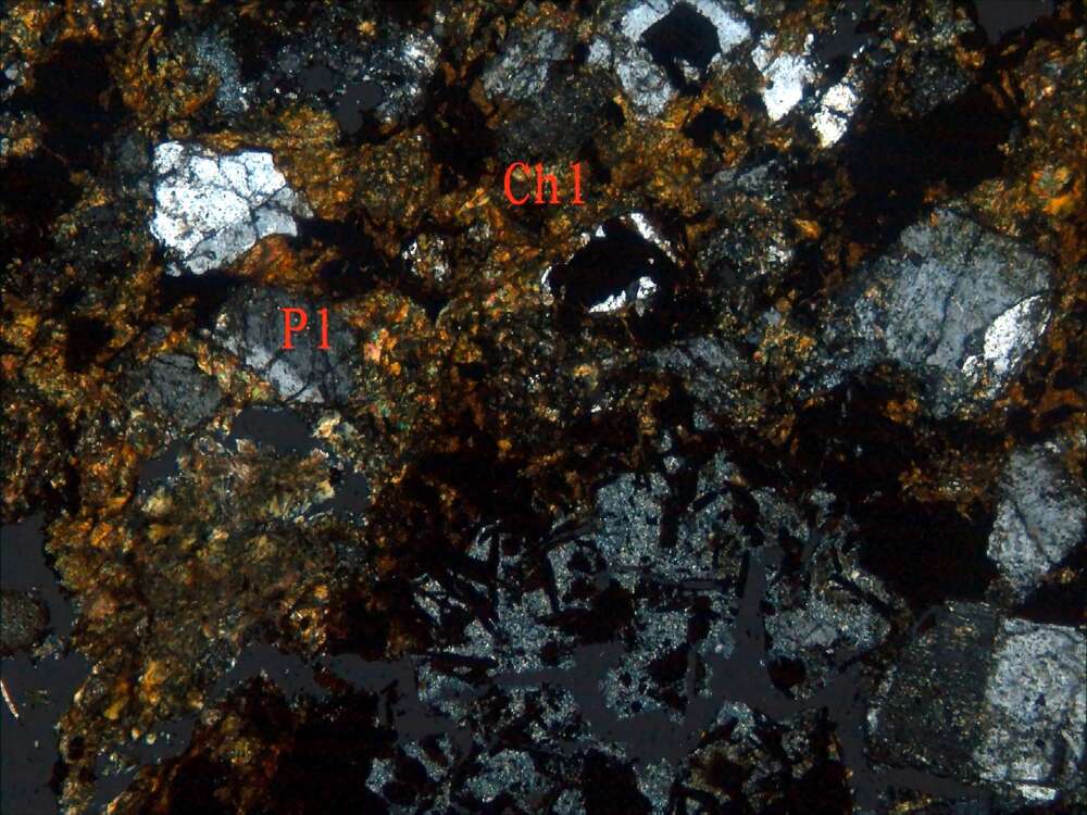 磁铁矿化蚀变安山质凝灰岩