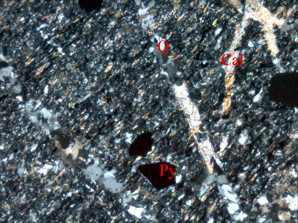 压碎蚀变粉砂岩
