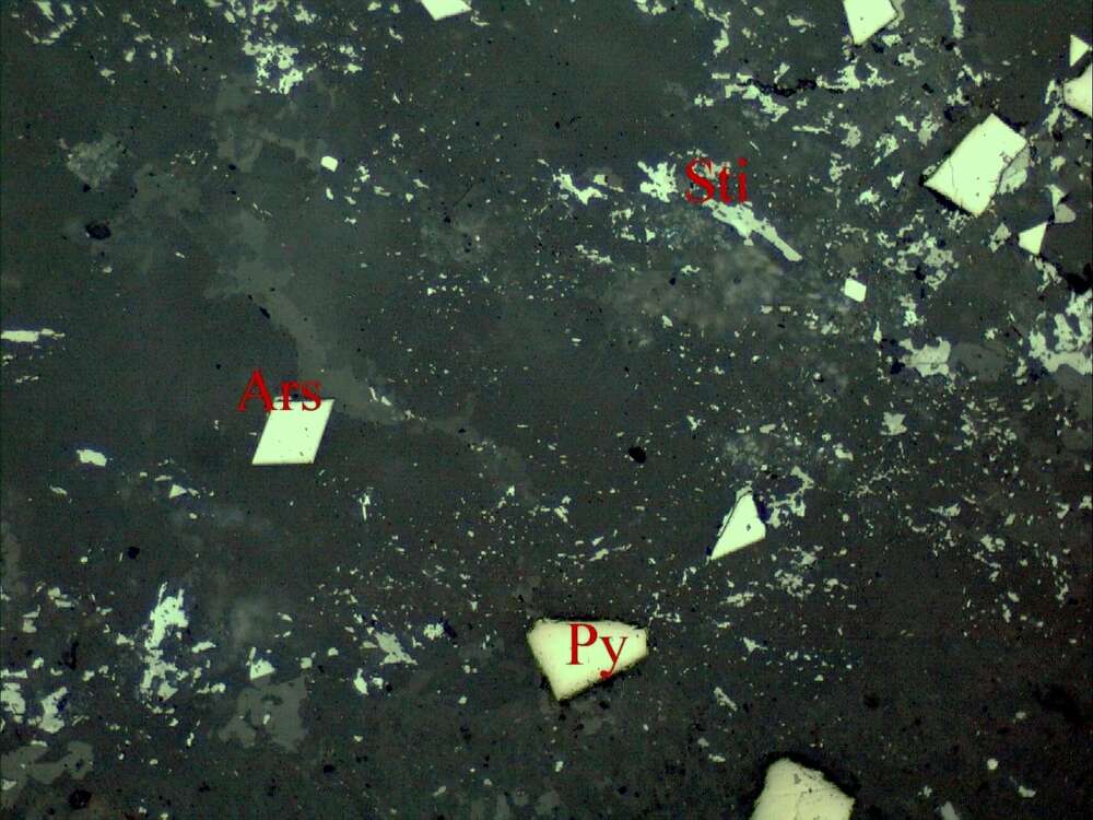 毒砂-黄铁矿-辉锑矿
