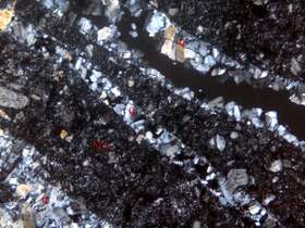 含石英脉蚀变晶屑-玻屑凝灰岩