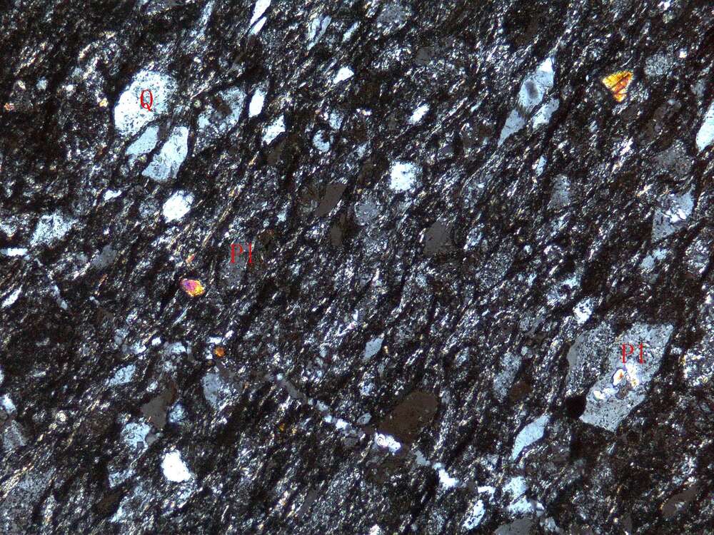 铜矿化片理化蚀变凝灰质砂岩