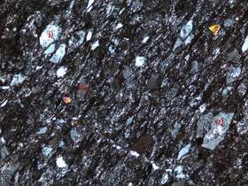 铜矿化片理化蚀变凝灰质砂岩