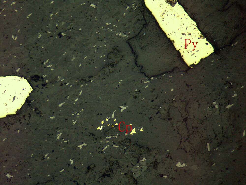 白钛石、褐铁矿