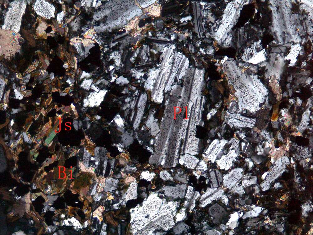 轻度碎裂化蚀变细粒闪长岩