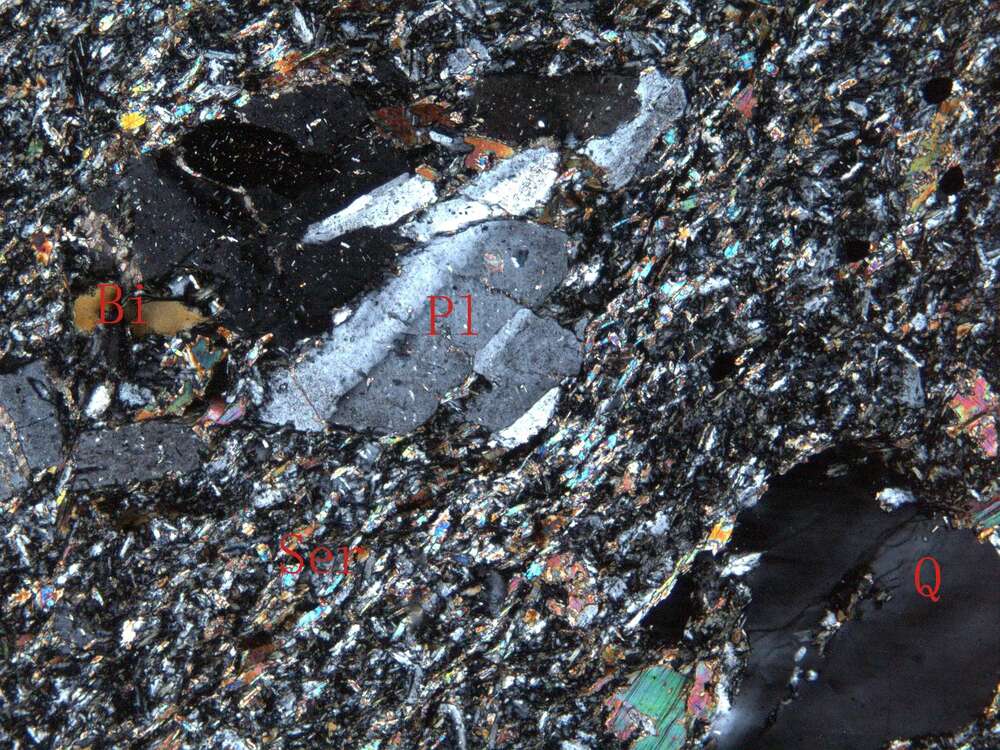 弱片理化蚀变闪长玢岩