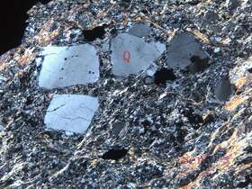 片理化蚀变斜长花岗斑岩