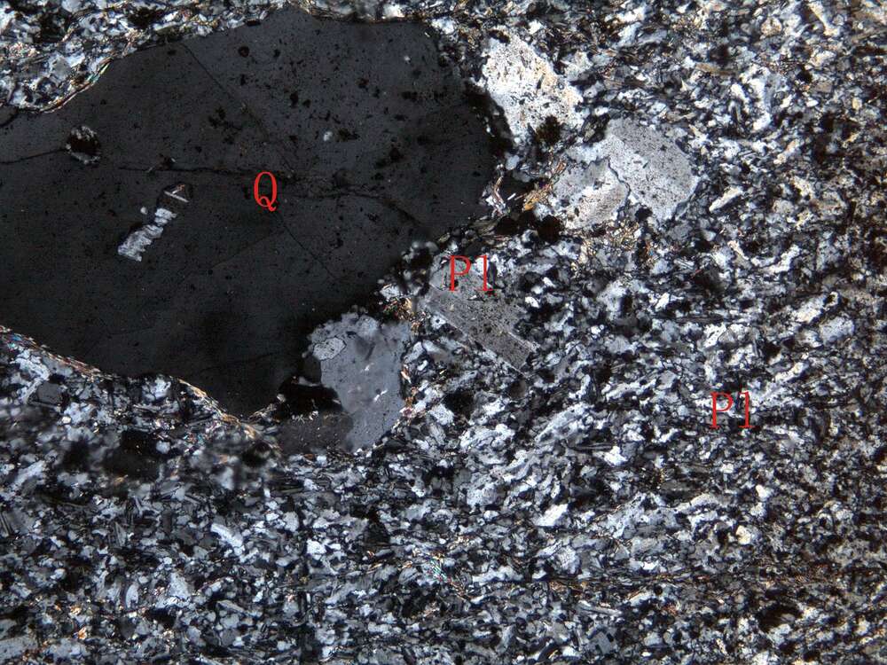 片理化斜长花岗斑岩