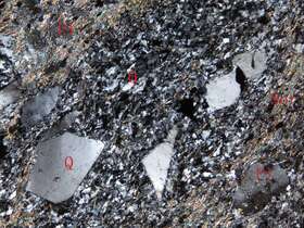 片理化斜长花岗斑岩