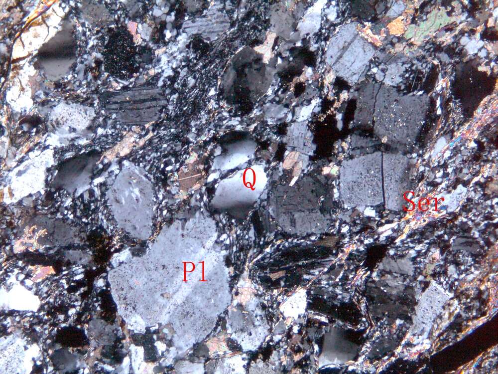 片理化岩屑晶屑凝灰岩