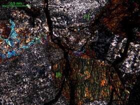 蚀变中粒闪长岩