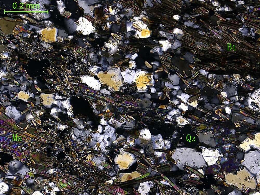 二云母石英片岩