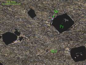 黄铁矿化蚀变玄武岩