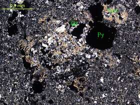 绢云母化黄铁矿化硅化火山灰凝灰岩