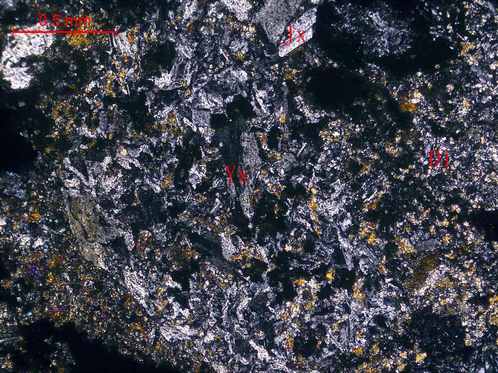 黄铁矿化、锌矿化、矽卡岩化含角砾凝灰岩