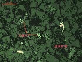 白钛石、黄铁矿