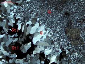 锑矿化碎裂硅化泥岩（辉锑矿矿石）