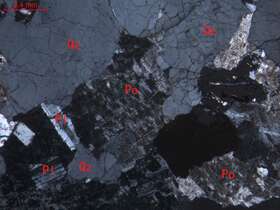 弱蚀变中细粒花岗岩