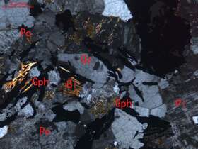 弱蚀变含石墨中细粒碱长花岗岩