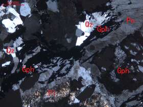 弱蚀变含石墨不等粒花岗岩