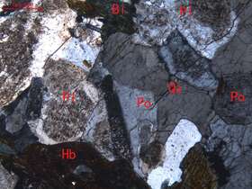 蚀变中细粒花岗闪长岩