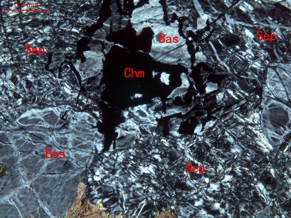全蛇纹石化斜辉辉橄岩