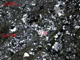 浅褐灰色强硅化碎裂泥岩