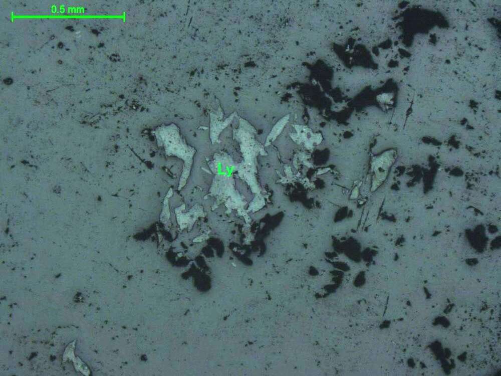 蓝锌锰矿、方铅矿、白铅矿