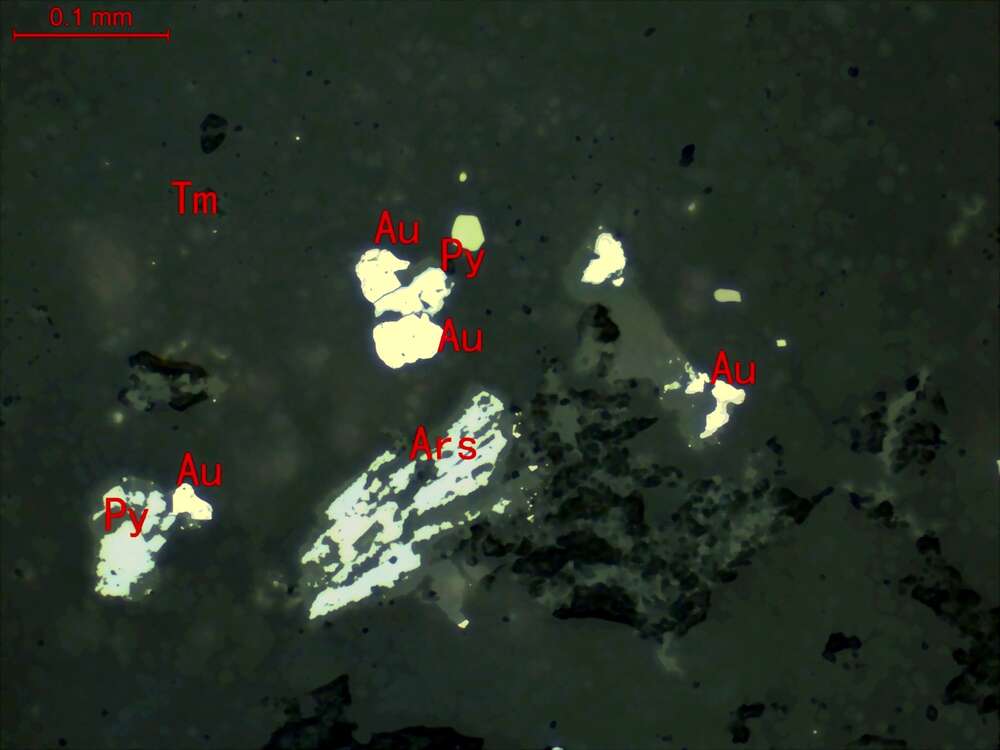 黄铜矿、闪锌矿、黄铁矿（化）