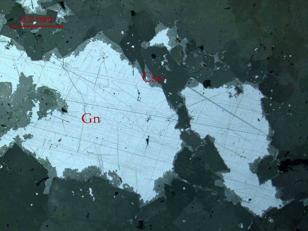 方铅矿矿石-大理岩