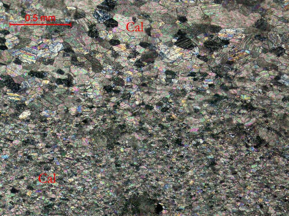 条带状铅矿化大理岩