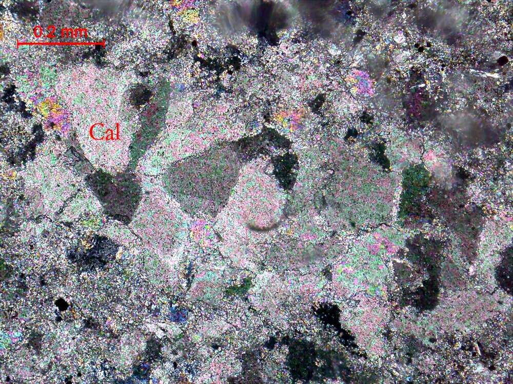 压碎中细晶灰岩