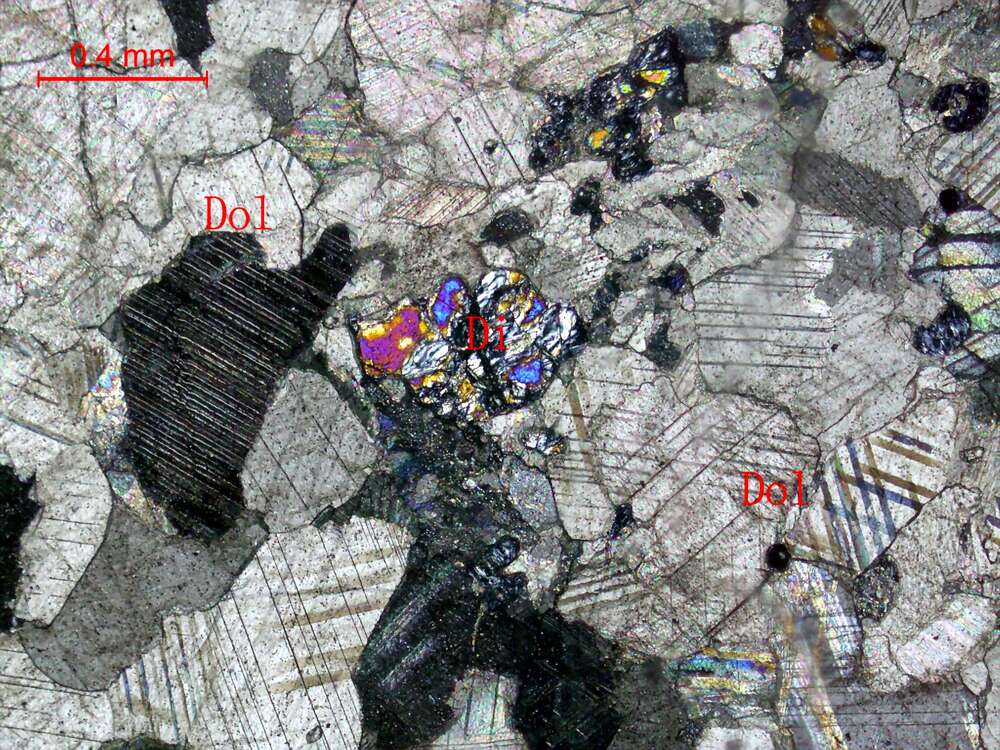 含透辉石白云石大理岩