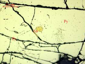 银金矿、方铅矿、黄铁矿